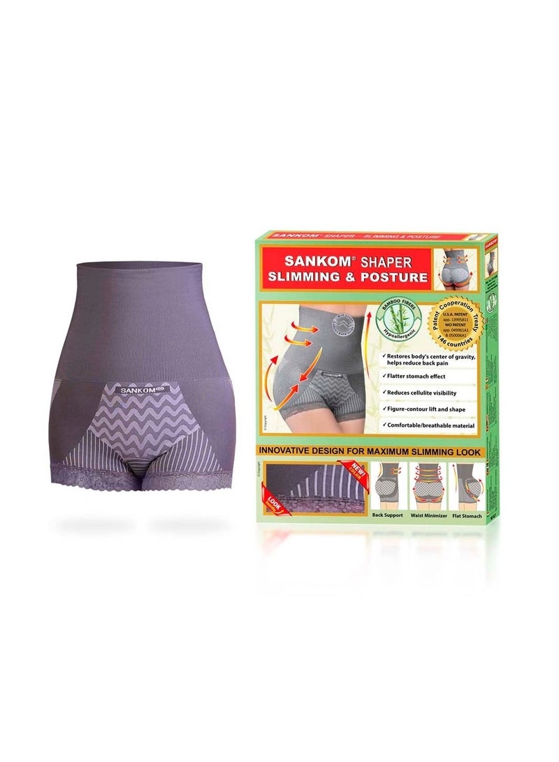Sankom - Patent Bamboo Briefs, Grey L/XL - Image 3