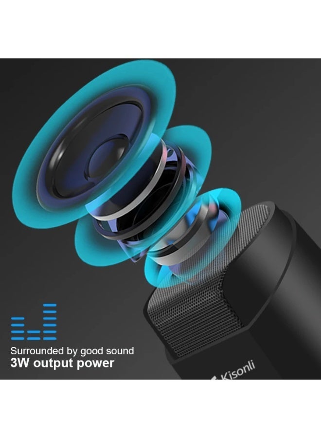 Kisonli K500 USB 2.0 Wired Speaker – Dual Speaker 2.0 with Strong Bass for Gaming & Music - Image 2