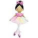 June Garden 16 Ballerina Princess Stella Stuffed Plush Soft Doll Pink Outfit Gift for Toddlers and Little Girls - Image 3