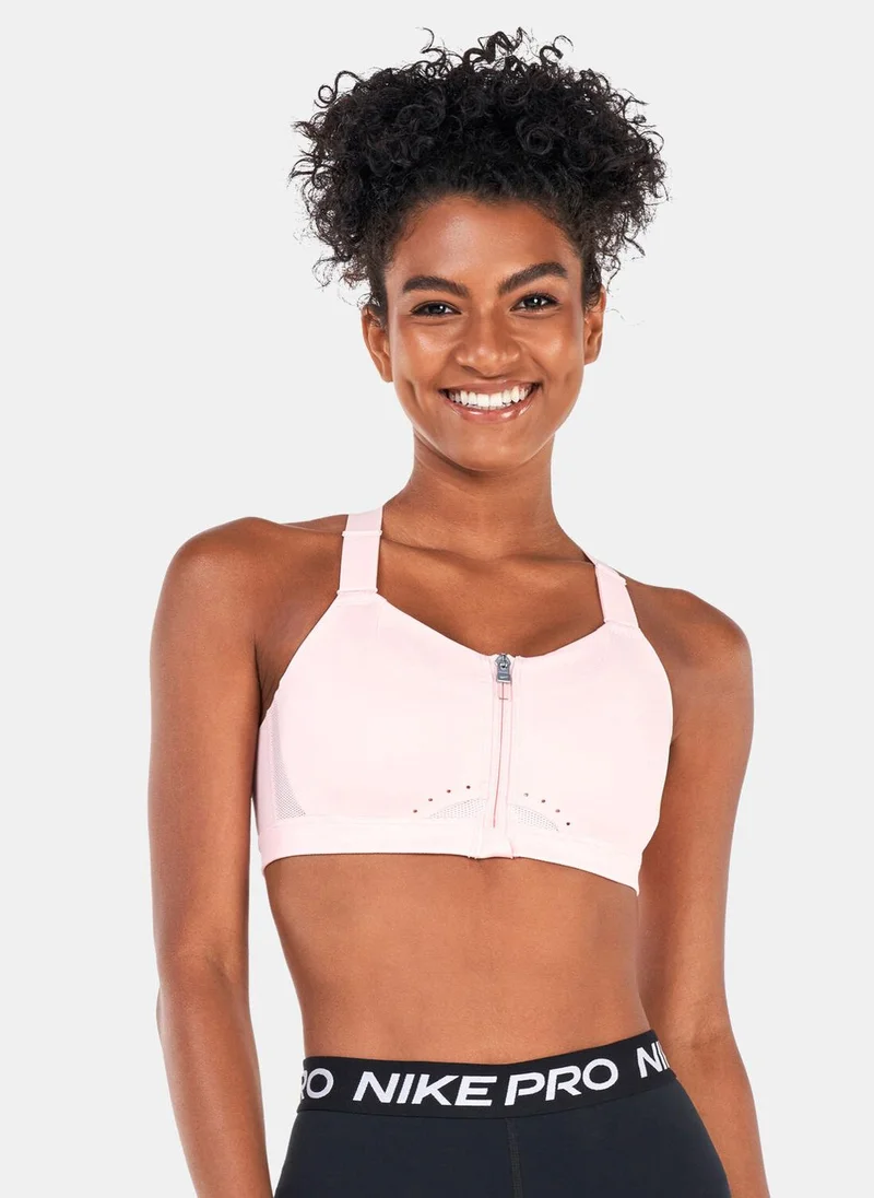 Nike Women's Alpha High-Support Padded Zip-Front Sports Bra