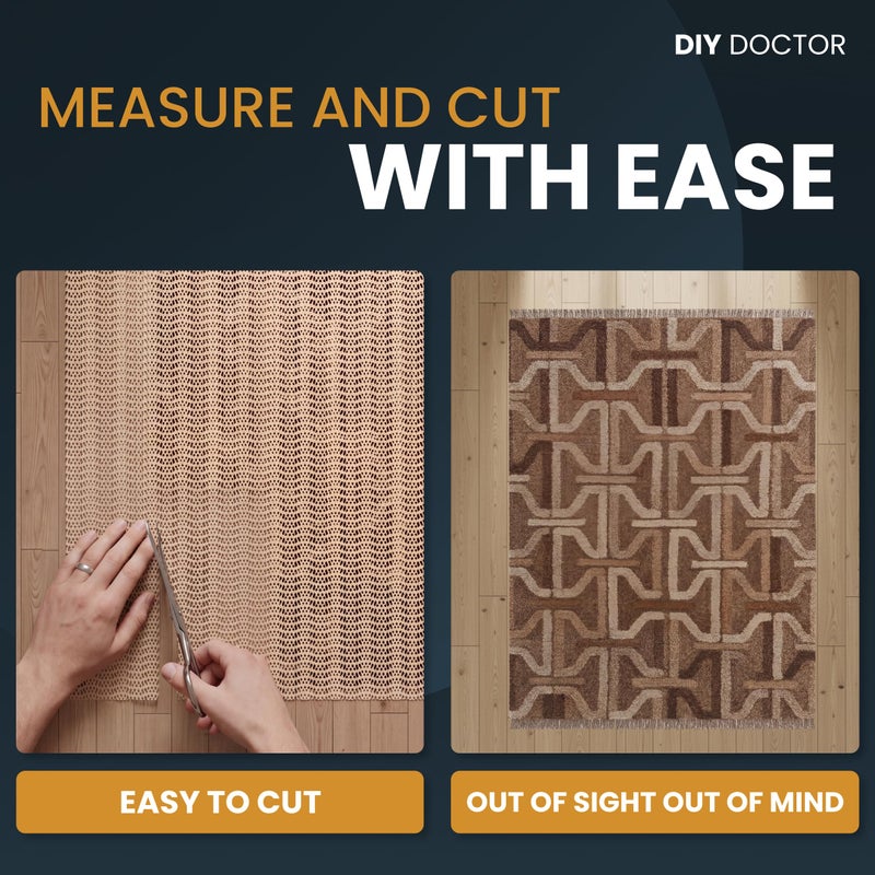 DIY Doctor Anti Slip Rug Underlay 160x60cm Rug Gripper - 1 Pack - Image 3