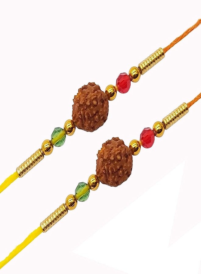 iberry's Rakhi Gift Pack with Set of Two Rakhi & Rakshabandhan Card and Roli Chawal for Brother|rakhi for brother (0303)-Best Gift from Sister - Image 2