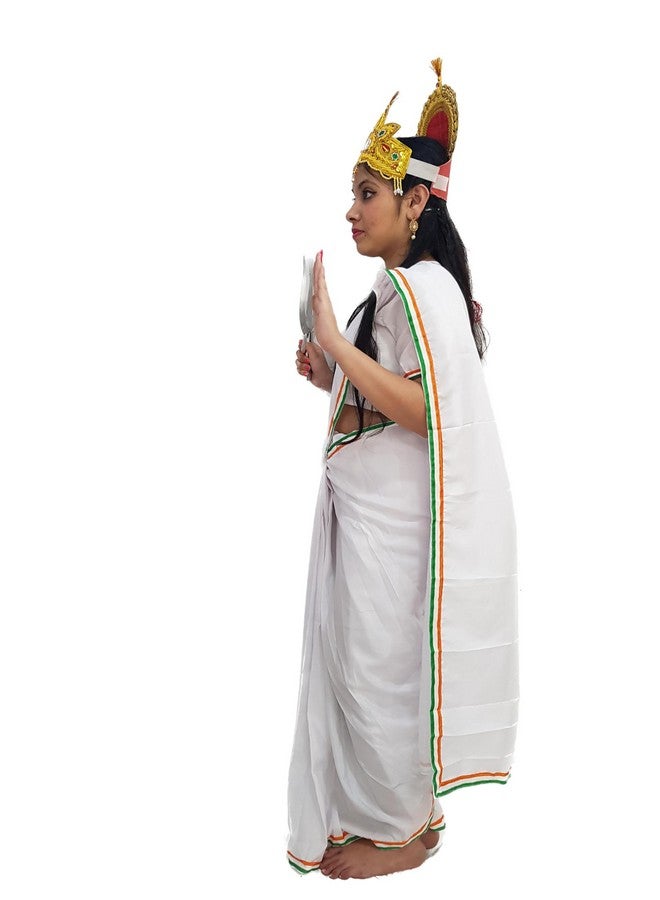 BookMyCostume Mother India Bharat Mata Patriotic Independence Day Kids Fancy Dress Costume 6 pc set 2-3 years - Image 5