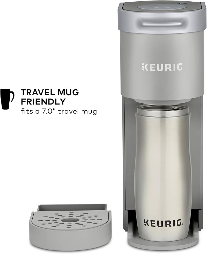 Keurig صانعة القهوة K-Mini ذات الكوب الواحد، حجم التحضير من 6 إلى 12 أونصة، مع تخزين السلك، مثالية للمساحات الصغيرة، رمادي استوديو - Image 5