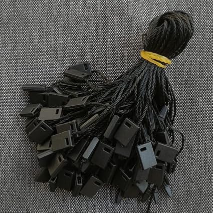 Self Lub 1000 Pcs Clothing Tag String, Durable Hang Tag Cords for Garments, Dress Hang Tag Strings for Retail & Boutique Use (Black) - Image 2