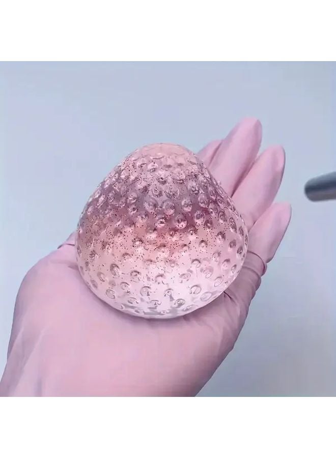 Shiny Transparent Large Strawberry Squeeze Toy Office Desk Decoration Gift For Christmas - Image 5