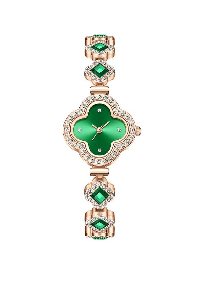 Luxury Women Wrist Watches Unique Rose Gold Diamond Bracelet Watch Fashion Dress Quartz Watches for Women Gift - Image 1