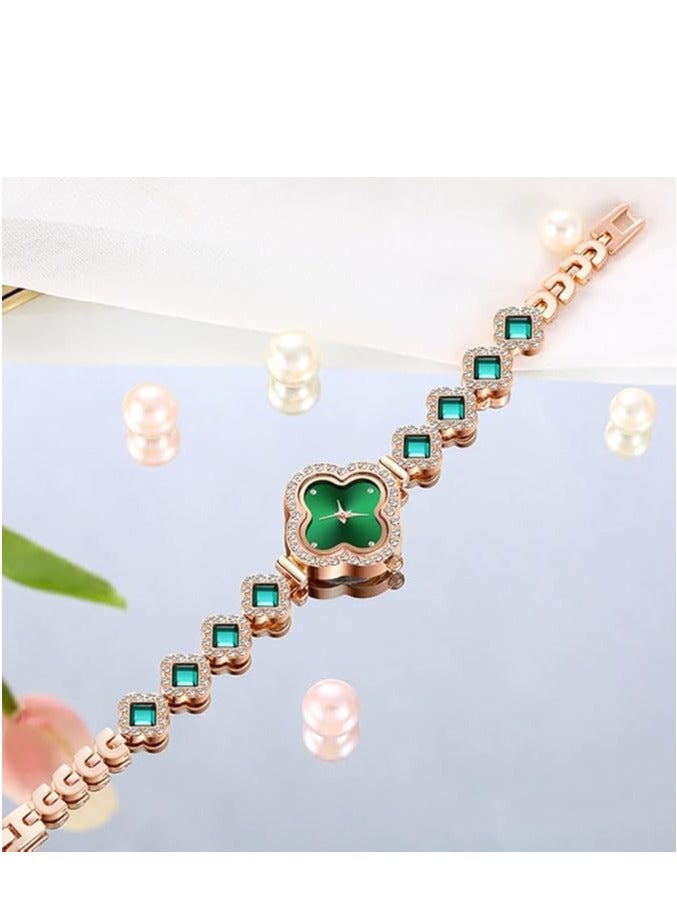 Luxury Women Wrist Watches Unique Rose Gold Diamond Bracelet Watch Fashion Dress Quartz Watches for Women Gift - Image 2