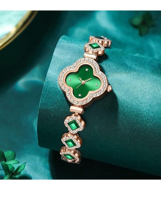 Luxury Women Wrist Watches Unique Rose Gold Diamond Bracelet Watch Fashion Dress Quartz Watches for Women Gift - Image 4