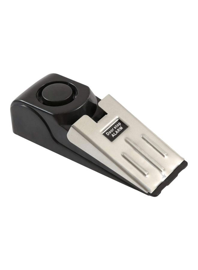 NIBEMINENT Mini Wireless Door Stop Alarm Black/Silver 14x4.5x3.8centimeter - Image 1