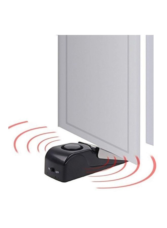 NIBEMINENT Mini Wireless Door Stop Alarm Black/Silver 14x4.5x3.8centimeter - Image 2