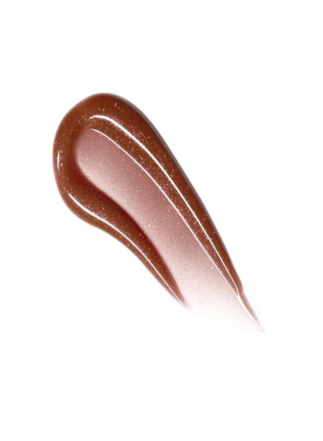 Smashbox Halo Plump + Glow Lip Gloss | Non-Sticky Glaze Finish, 6-Hour Shine with Hyaluronic Acid and Vitamin C+E, Luster (Rosey Brown Shimmer Sheer) - Image 2