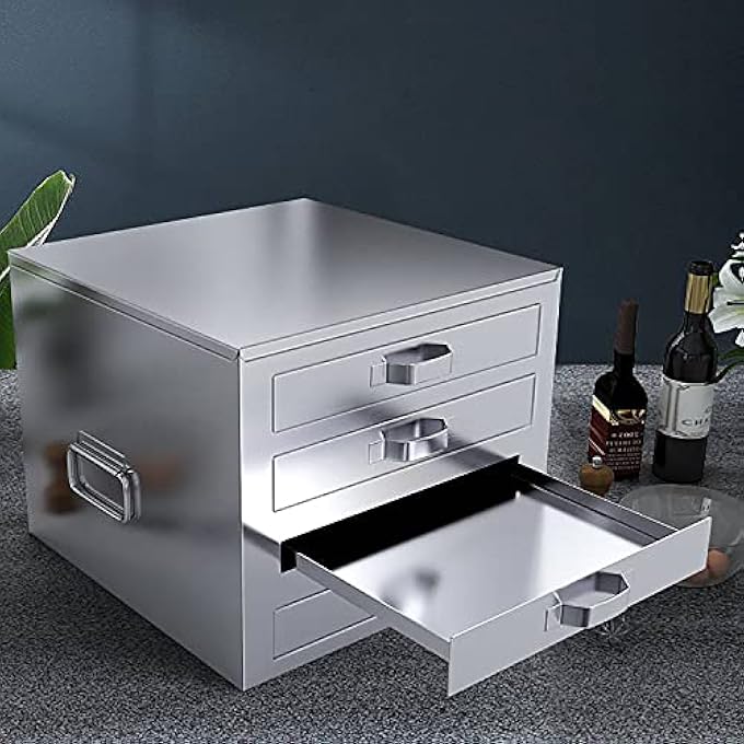 Garden 4 Layer Steamer 5 Drawers Rice Noodle Roll Machine Stainless Steel Steamer Kitchen Steamer Cookware for Commercial Home Kitchen Use 201Steel Size 201Steel40cm*50cm - Image 5