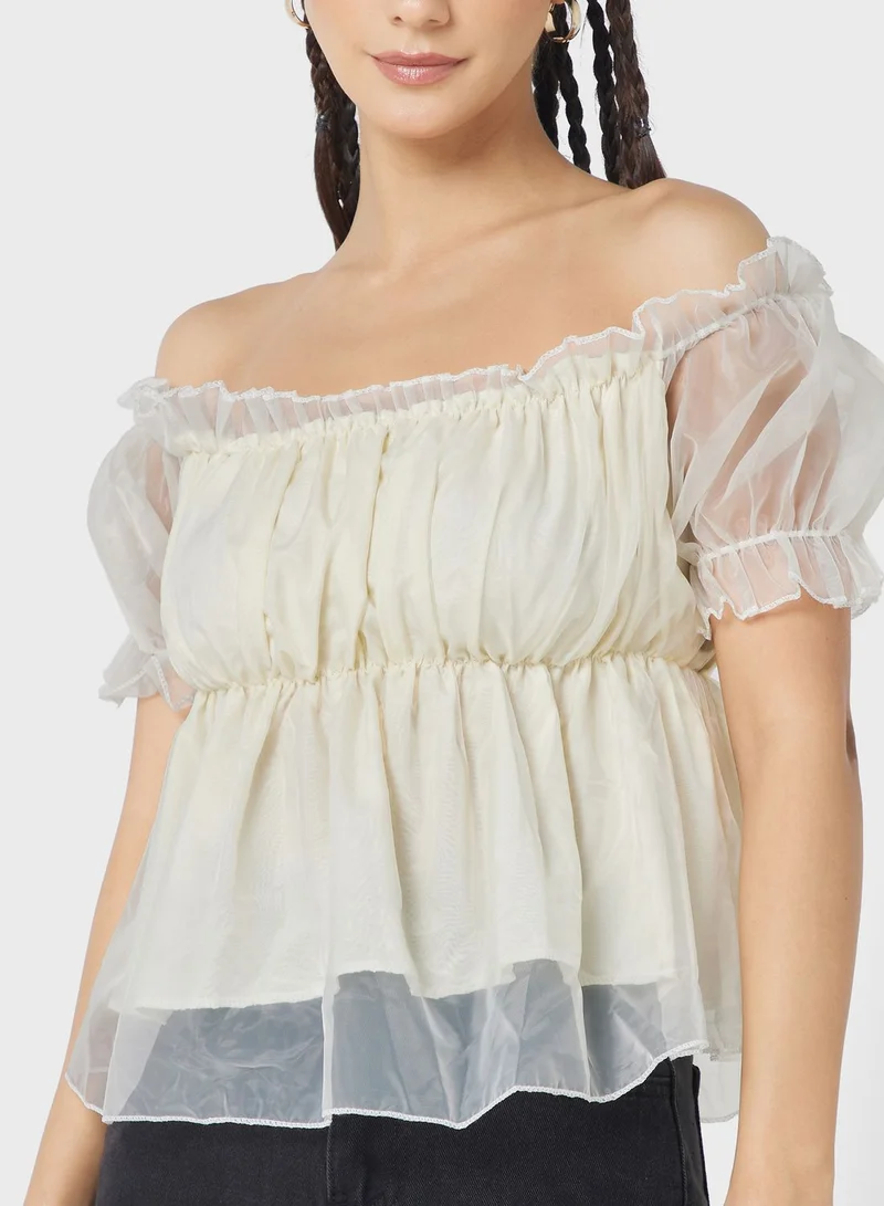 Ginger Ruffle Sleeve Top