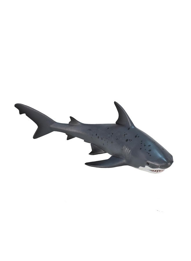 MOJO تمثال لعبة موهو سمكة القرش الثور الواقعية، مصنوعة يدويًا، للحياة البرية الدولية - Image 1