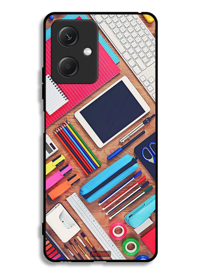 Tolwak غطاء حماية لجهاز Xiaomi Redmi Note 12 - فتاة هواية على المكتب - Image 2