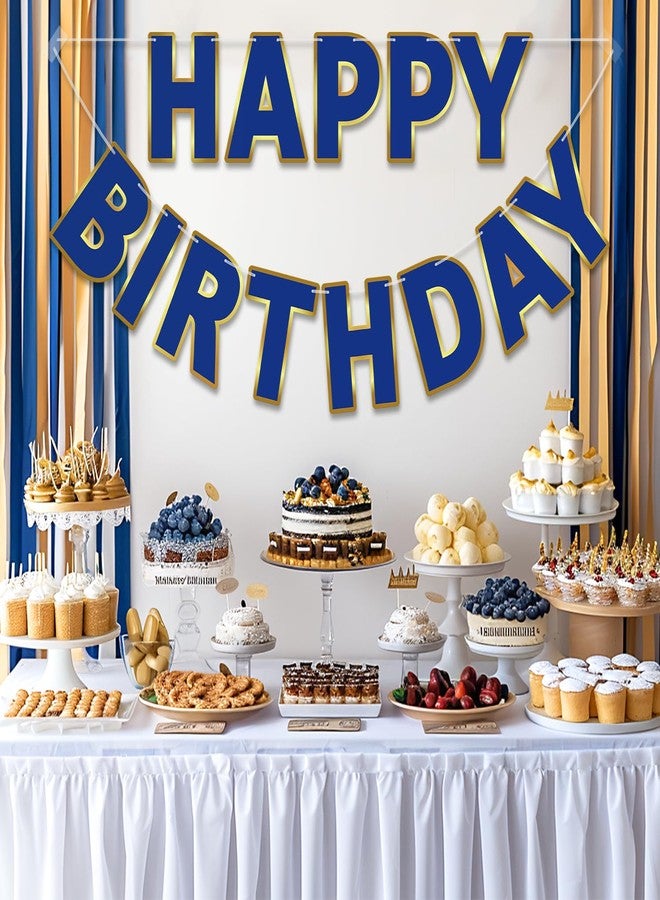 ليتوس لافتة عيد ميلاد سعيد من ليتاوس، باللون الأزرق الداكن - جاهزة للتعليق، بطول 9 أقدام، لا تحتاج إلى تركيب | زينة عيد ميلاد | لافتة عيد ميلاد سعيد لتزيين حفلات أعياد الميلاد، خلفية | لافتة عيد ميلاد للنساء والرجال والأطفال - Image 4
