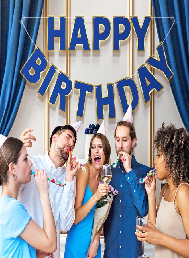 ليتوس لافتة عيد ميلاد سعيد من ليتاوس، باللون الأزرق الداكن - جاهزة للتعليق، بطول 9 أقدام، لا تحتاج إلى تركيب | زينة عيد ميلاد | لافتة عيد ميلاد سعيد لتزيين حفلات أعياد الميلاد، خلفية | لافتة عيد ميلاد للنساء والرجال والأطفال - Image 3