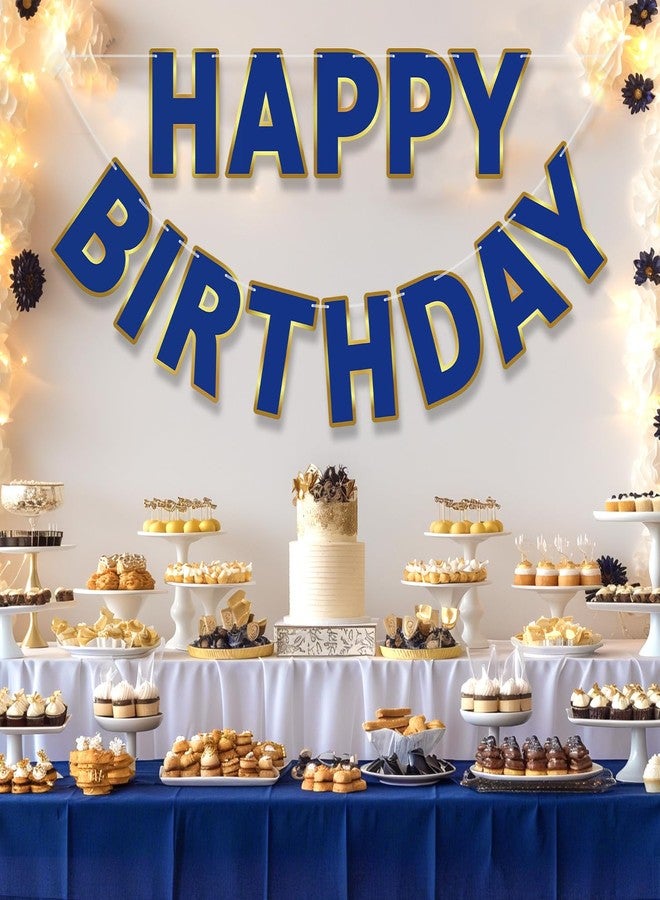 ليتوس لافتة عيد ميلاد سعيد من ليتاوس، باللون الأزرق الداكن - جاهزة للتعليق، بطول 9 أقدام، لا تحتاج إلى تركيب | زينة عيد ميلاد | لافتة عيد ميلاد سعيد لتزيين حفلات أعياد الميلاد، خلفية | لافتة عيد ميلاد للنساء والرجال والأطفال - Image 2