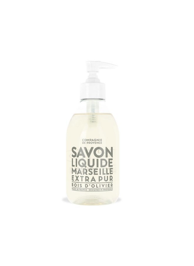 La Compagnie de Provence - Compagnie De Provence Savon De Marseille Extra Pure Liquid Soap Olive Wood 10 Fl Oz Plastic Pump Bottle - Image 1
