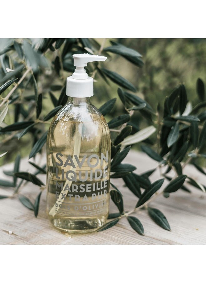 La Compagnie de Provence - Compagnie De Provence Savon De Marseille Extra Pure Liquid Soap Olive Wood 10 Fl Oz Plastic Pump Bottle - Image 1
