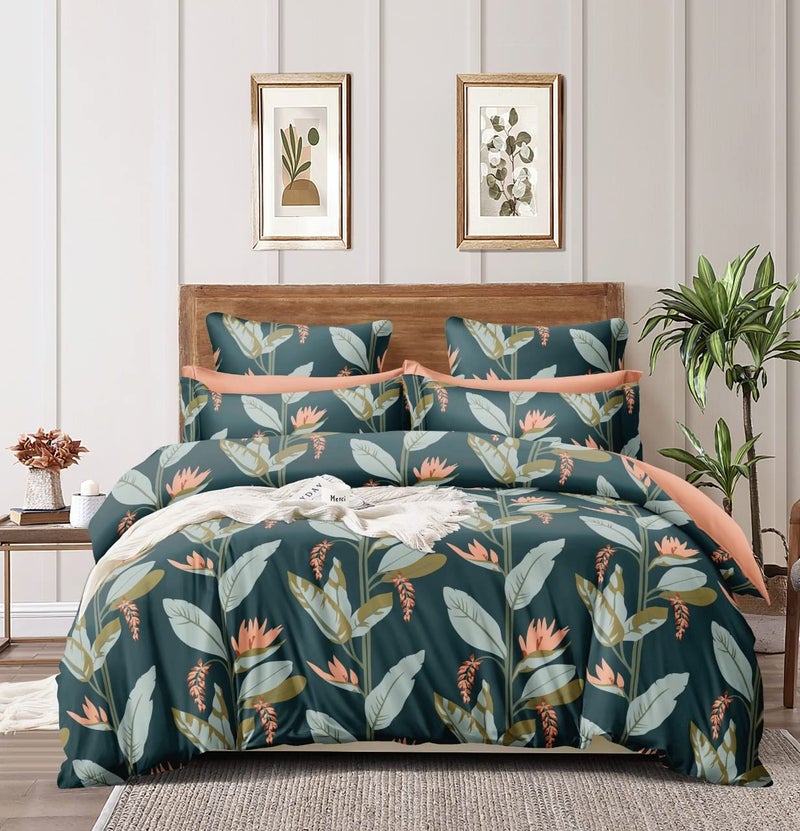 THE HOME STYLE 200TC Super Soft Glace Cotton Single Bed Duvet II Razai II Quilt II Comforter Cover II Dohar of Single Bed with Zipper (Single, 60x90 Inch) (Kelly Green) - Image 3