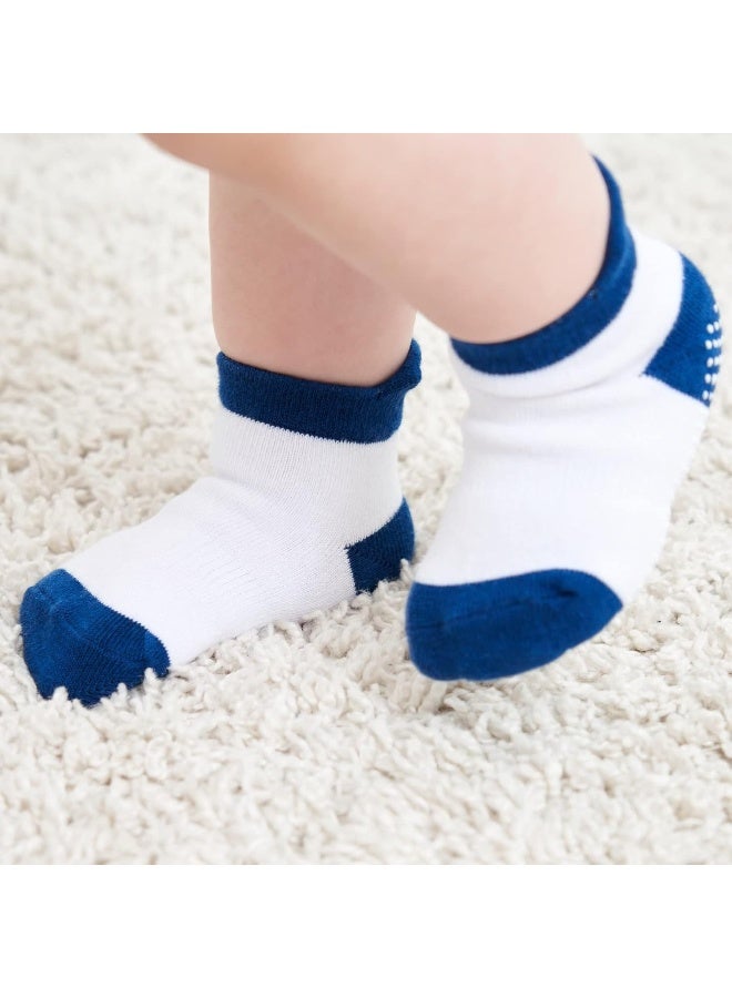 ZAPLES Zaples Baby Non Slip Grip Ankle Socks with Non Skid Soles for Infants Toddlers Kids Boys Girls - Image 5