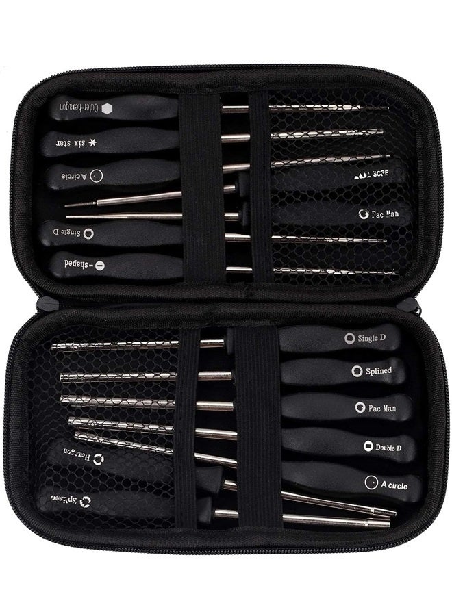 Pack-of-14 Carburetor Adjustment Tool Carburator Adjusting Kit for 2-Cycle Small Engine Compatible with Chainsaw  - Image 2