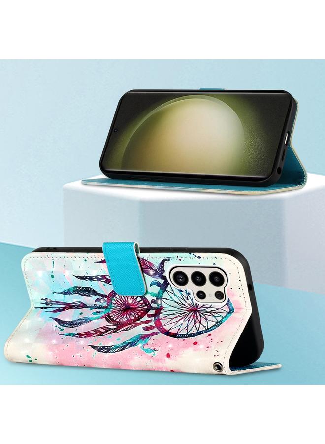 S-TOP Case For Samsung Galaxy S24 Ultra 5G 3D Painting Horizontal Flip Leather Phone Case - Image 3