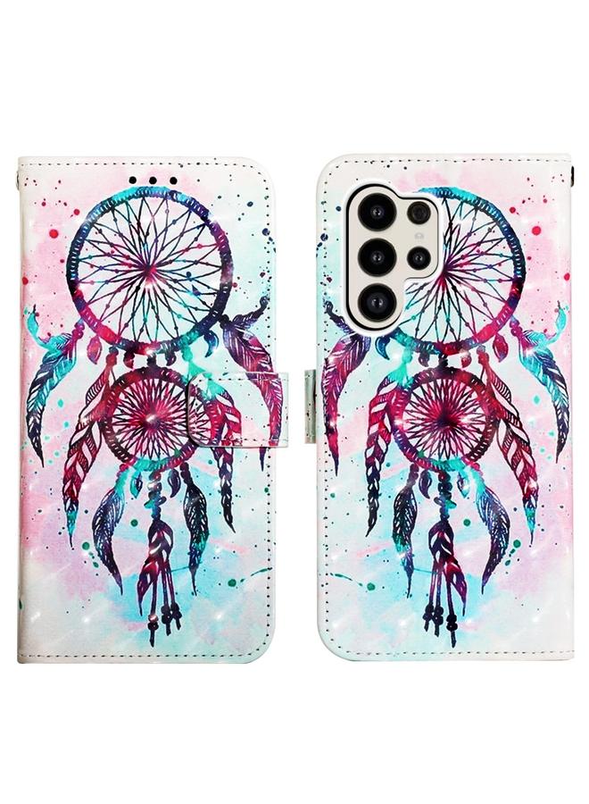 S-TOP Case For Samsung Galaxy S24 Ultra 5G 3D Painting Horizontal Flip Leather Phone Case - Image 2