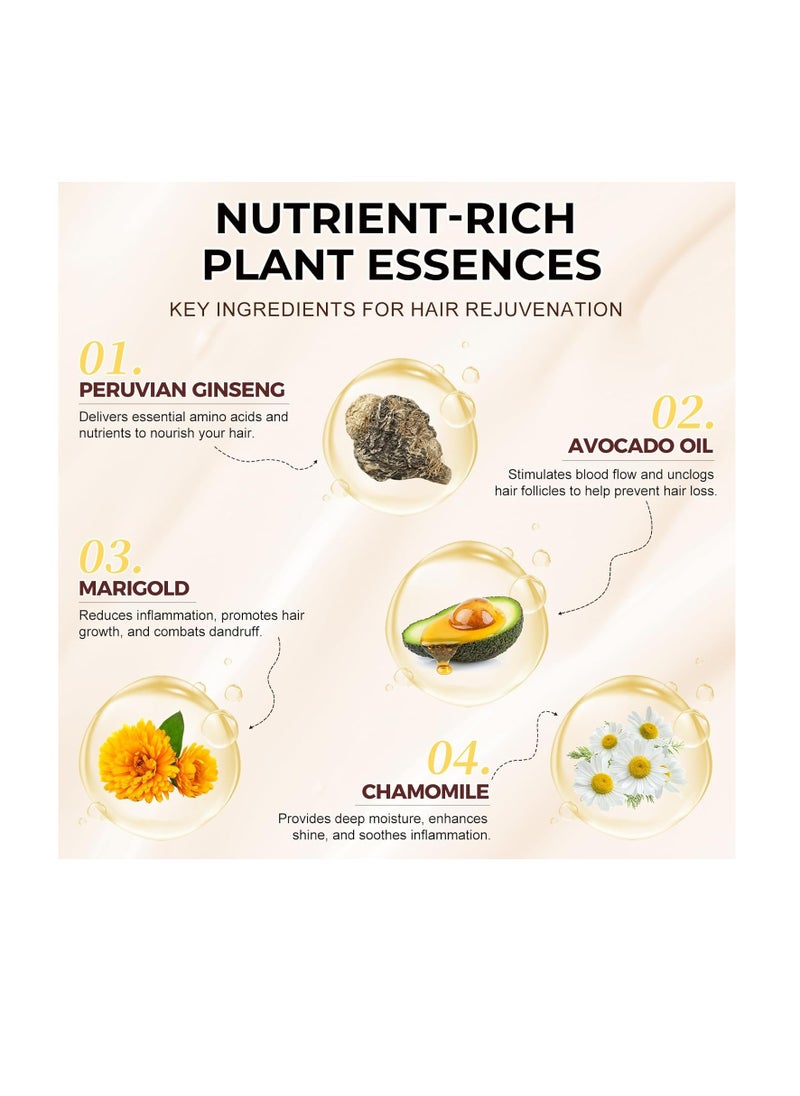 Elaimei Hair Nourishing Repair Hair Mask, Hair Treatment Masks for Growth and Thickness, 220ml 7.4 Fl Oz Deep Moisturizing Hair Care, Enhance Manageability and Flexibility  - Image 2