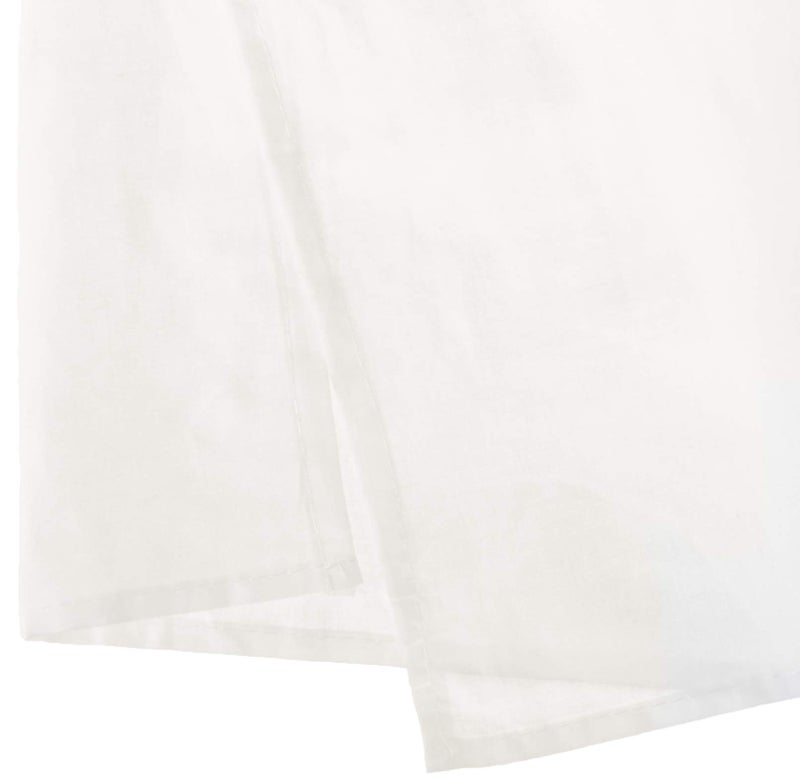 Greenland Home Cotton Voile Dust Ruffle, 18-inch L, White - Image 2