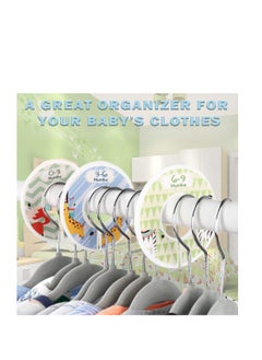 SYOSI Baby Closet Size Dividers, 12 PACK Baby Cloth Organizers Baby Clothes, for 0-24 Months & All Age, Nursery Decor, Baby Clothes Organizers, Fit All Standard 1.3 Inches Closet Rails  - Image 4