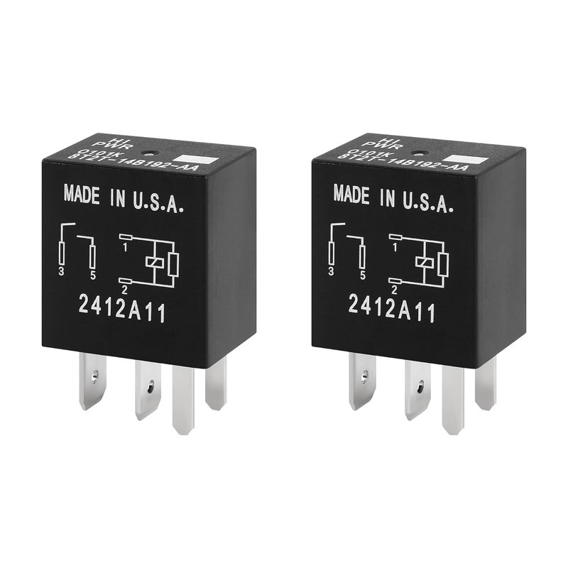 NHHC 2PCS 12V Automotive Relay for Ford Lincoln - Image 1