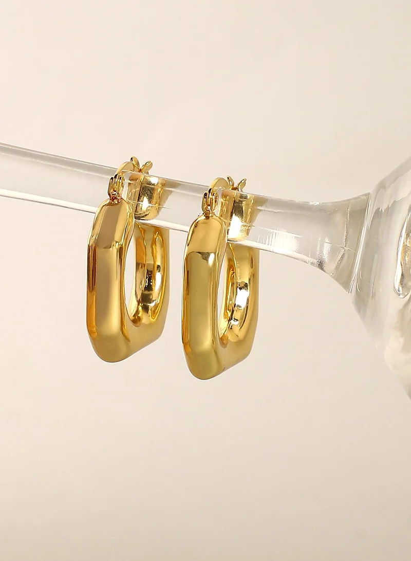 SOHI Hexa Artificial Hoop Earring Jewellery