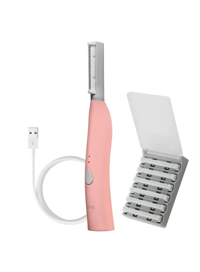 SPA SCIENCES - SIMA Sonic Dermaplaning Tool - Patented Painless 2 in 1 Facial Exfoliation & Peach Fuzz-Hair Removal System w/ 7 Weeks Treatment Included - Anti-Aging - 3 Speeds - Rechargeable - Image 1