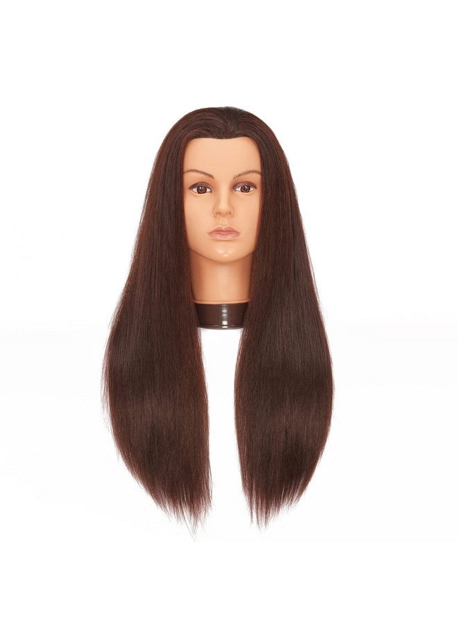 Hairlink 2628'' Mannequin Head Yaki Synthetic Fiber Hair Styling Training Head Dolls For Cosmetology Manikin Maniquins Practice Head With Stand (9926Lb0420) - Image 1