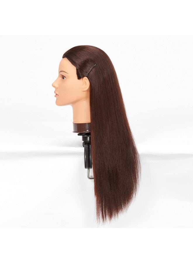 Hairlink 2628'' Mannequin Head Yaki Synthetic Fiber Hair Styling Training Head Dolls For Cosmetology Manikin Maniquins Practice Head With Stand (9926Lb0420) - Image 5