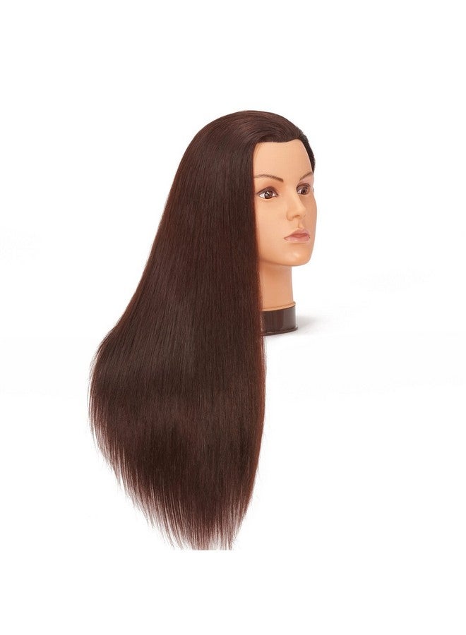 Hairlink 2628'' Mannequin Head Yaki Synthetic Fiber Hair Styling Training Head Dolls For Cosmetology Manikin Maniquins Practice Head With Stand (9926Lb0420) - Image 3