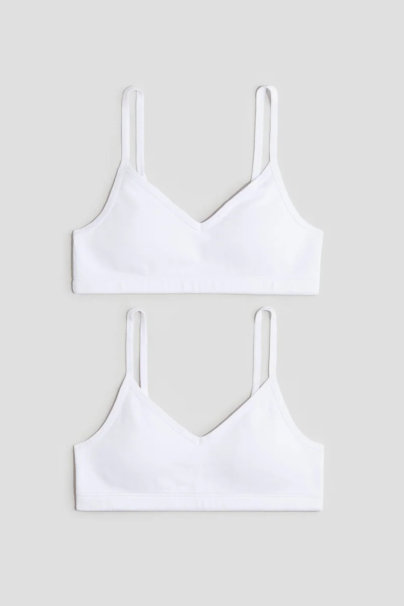 H&M 2-pack padded crop tops