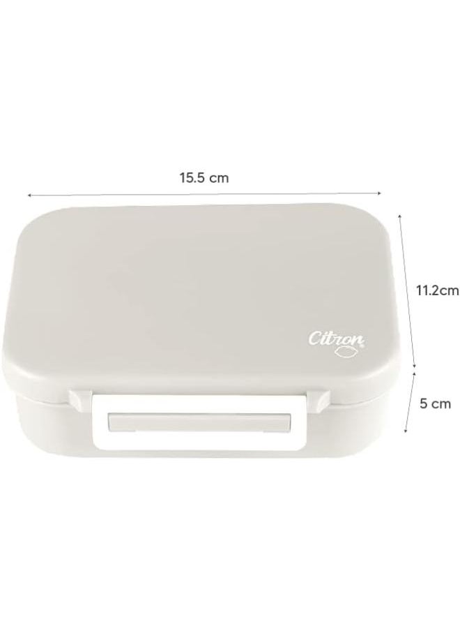 Citron Tritan Snackbox With 3 Compartments For Kids, Leak Proof And Bpa Free - Dino Green  - Image 5