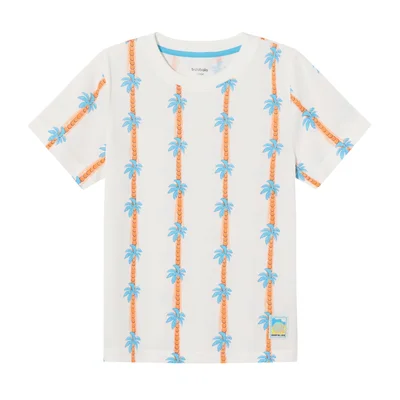 Balabala Kids Boy Round v-neck short-sleeved T-shirt