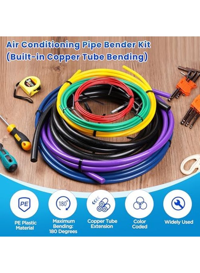 4M Copper Tube Bender Kit 6pcs 1 4 1 2 3 8 5 8 3 4 7 8 Inch AC Pipe Bending Tool - Image 4