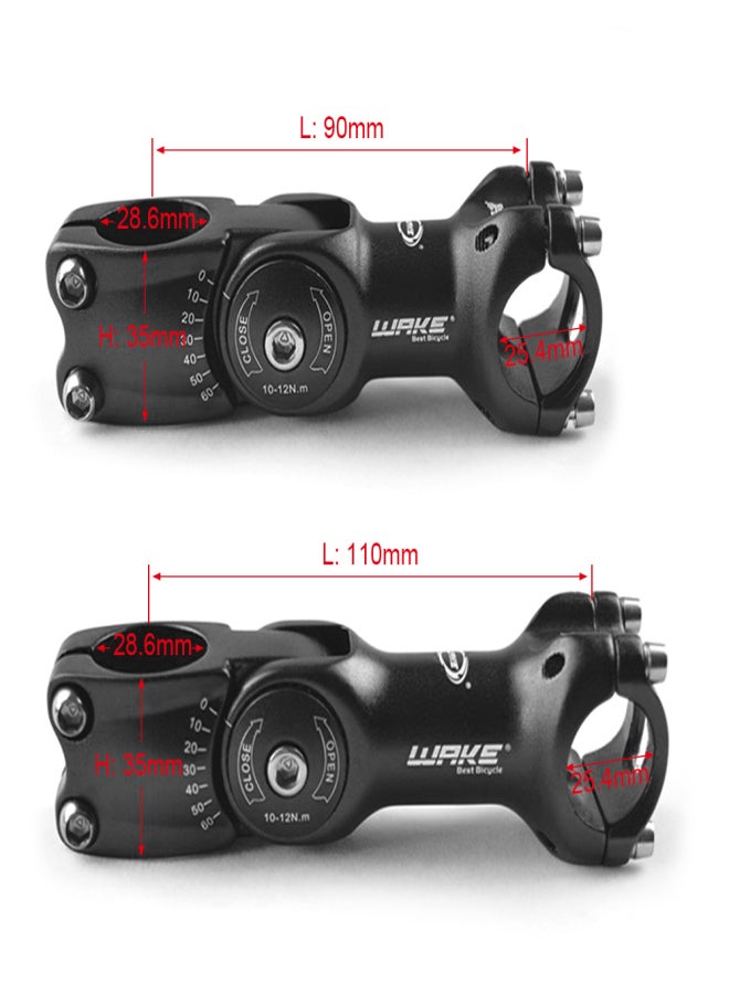 Lupine 25.4mm / 31.8mm 60 Degree Adjustable Bike Stems Aluminum Alloy Stems MTB Mountain Bike Road Bicycle Handlebar Stem Riser - Image 2