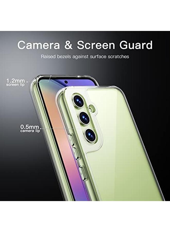 جي تيك حافظة لهاتف سامسونج جالاكسي A54 5G مقاس 6.4 بوصة، غير قابلة للاصفرار، مقاومة للصدمات، غطاء حماية للهاتف، مضاد للخدش، غطاء خلفي صلب شفاف من مادة البولي كربونات - Image 4