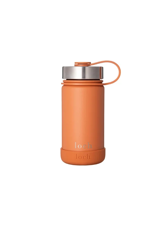 LOCH Loch 420ml (14 Oz) Monochrome Water Bottle Amber Orange
