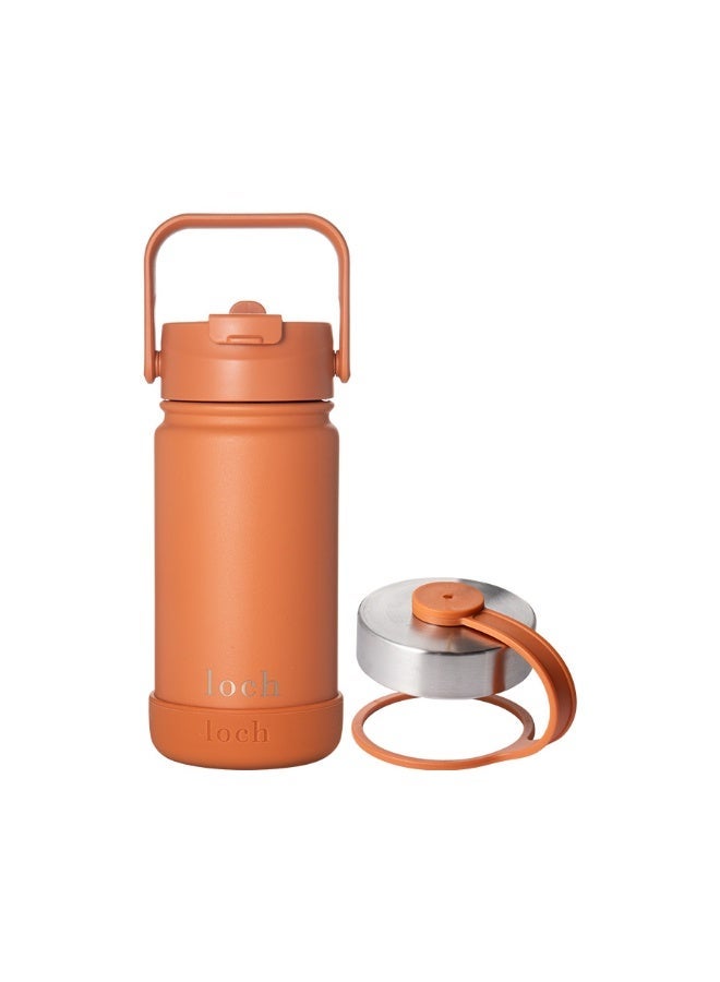 Loch 420ml (14 Oz) Monochrome Water Bottle Amber Orange - Image 4
