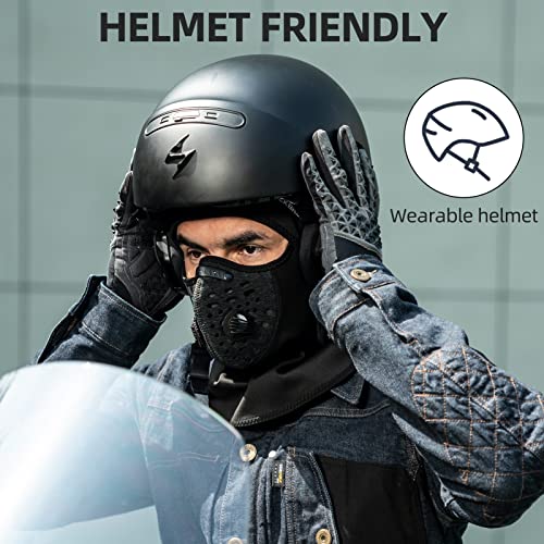 ROCKBROS Ski Mask Balaclava Winter Mask for Men Baclava Cold Weather Thermal (Black 1) - Image 5