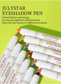 Julystar Eye Pencil Crayon Pour Les Yeux Matte Shimmer Eye Shadow Monochrome Eye Shadow Stick B07  - Image 5