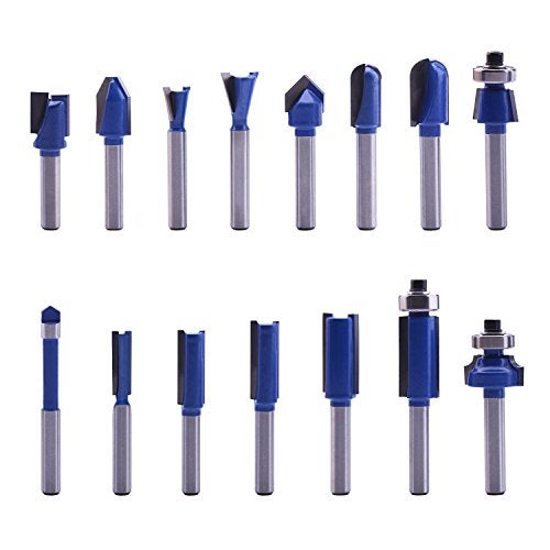 LU&MN Carbide Tipped Router Bit Set ( 24 PCS) with 1/4" Shank Wood Milling Saw Cutter, Multi-Purpose (Woodworking Tools for Home Improvement and DIY) - Image 3